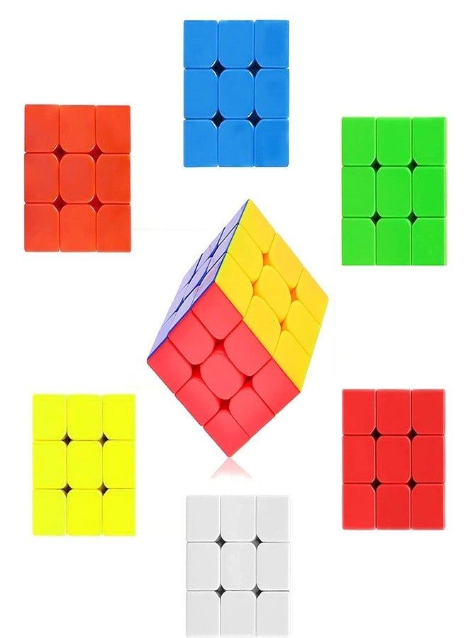 PULSBERY Magic Cube - 3x3 Stickerless High-Speed Speedy Stress Buster Brainstorming Cube Puzzle for Kids & Adults, Cube Educational Brain Teaser Game(1Pcs, Random Color) - Image 2